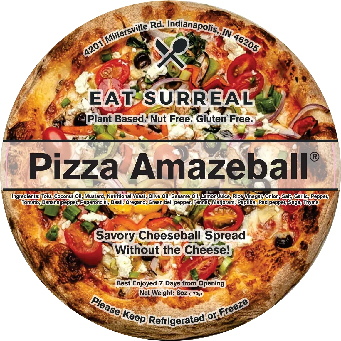 Pizza Amazeball label